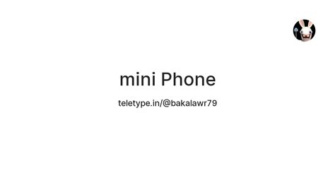 mini Phone — Teletype