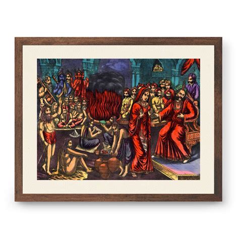 Sati the first wife of Shiva Painting & Wall Art Print by Raja Ravi ...