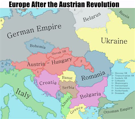 Austria Hungary Ww1 Map