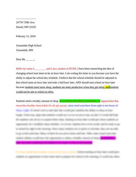 Persuasive Letter Example 的图像结果