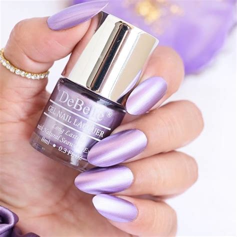 Buy DeBelle Gel Nail Polish Chrome Wine(Metallic Violet Nail Paint)|Non ...