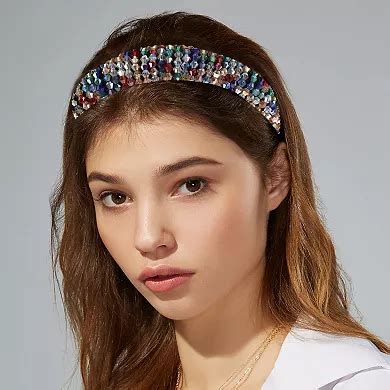 Rhinestone Headband Bling Hair Accessories for Women Multicolor 1.18 ...
