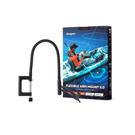 ITGAM0007 Deeper Flexible Arm Mount 2.0 for Boats/Kayaks, Black ...