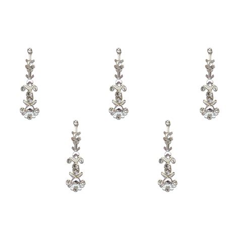 Comet Busters® Silver Artistic Abstract Bindis PVC, Diamond, Shiny ...