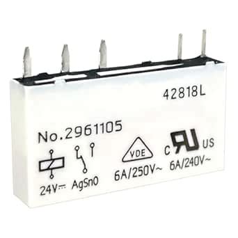 NO.2961105 Relay 24VDC 6A/250VAC 5-Pin : Amazon.in: Industrial & Scientific