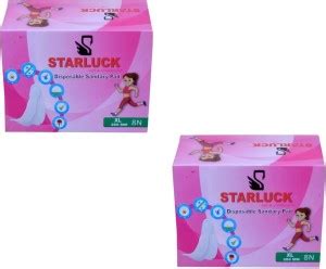 Starluck Pink Sanitary Pad Pack 2/M Sanitary Pad | Buy Women Hygiene ...