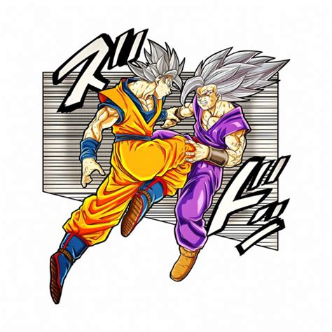 Goku MUI Vs Gohan Beast Cloth Sticker | Kotian
