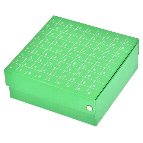 uxcell Centrifuge Tube Freezer Storage Box 81-Well Waterproof Cardboard ...