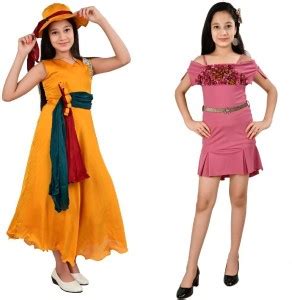 Ginni Fab Girls Maxi/Full Length Party Dress Price in India - Buy Ginni ...