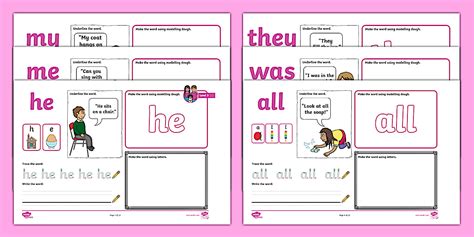 Level 3 Back to School Make, Read and Write Activity Mats