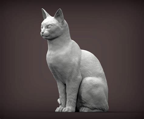 Abyssinian Cat 3D Print Model by Alexander3dart