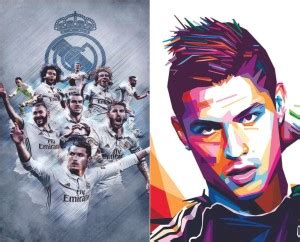 Pack of 2 Cristiano Ronaldo Poster For Room Photographic Paper - Sports ...