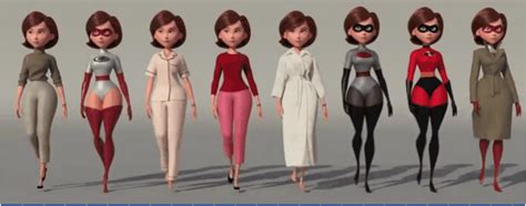 Elastigirl Helen Parr walking in all outfits by Galvatronusprime12 on ...