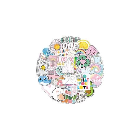 Buy VSCO Stickers 50 Pcs/Pack Colorful Waterproof Stickers Cute ...