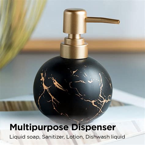 UMAI Liquid Soap Dispenser | Stoneware | Bathroom Sanitizer, Lotion ...