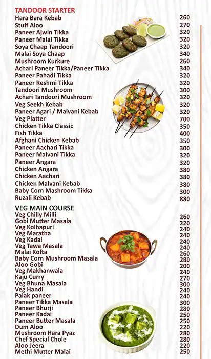 Menu of The Chef Multi Cuisine Restaurant, Manpada, Thane West, Thane