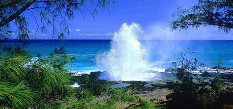 Spouting Horn Beach Park, Spouting Horn Beach Park Hawaii.