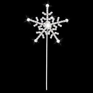 1pc Crystal Rhinestone Snowflake Topper Pick for Frozen Cake Decorating ...