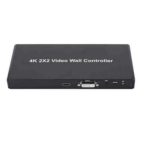 Video Wall Controller 2x2, 4K@30Hz VGA Input Output for 4 TV Splicing ...