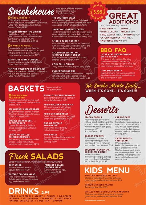 Menu at His place Eatery BBQ, Indianapolis, E 30th St