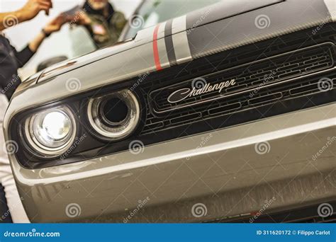 Dodge Challenger Emblem Detail Editorial Photography - Image of ...