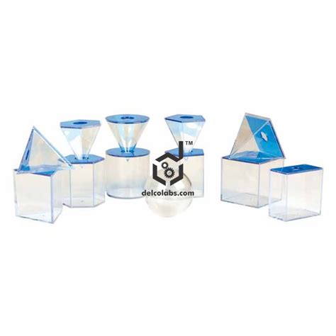 Solid 3D Set 5cm. (set of 6 pcs. Transparent)