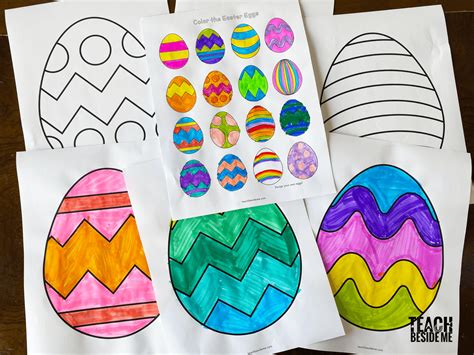 Large printable easter egg template
