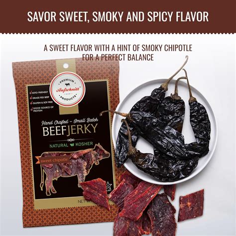 Aufschnitt Grass Fed Beef Jerky – Low Sodium, Certified Kosher – Halal ...