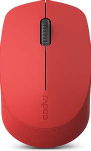 RAPOO M100G Silent Red 19577 Wireless Ambidextrous Optical Mouse with ...