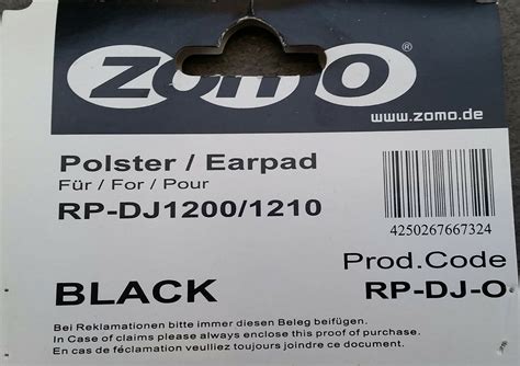 Buy Zomo Bearings Replacement Headphone Technics RP-DJ1200 RP-DJ1210 ...