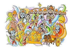 5 Ace cartoon happy Dussehra wall poster for home décor,room,offices ...