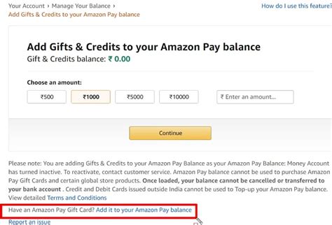 How to add amazon gift voucher to amazon account