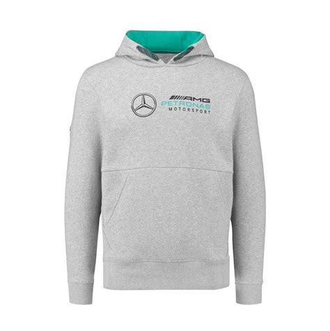 Buy Mercedes AMG Petronas Motorsport Men's Logo Hoodie Grey Online at ...