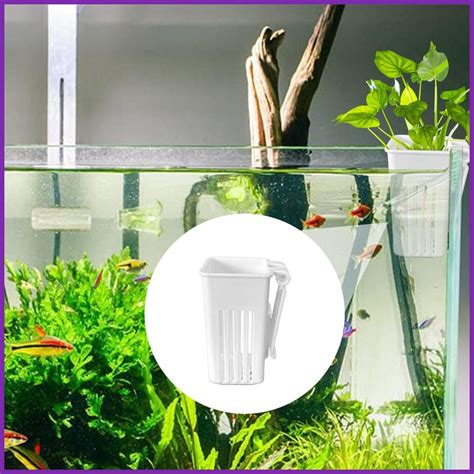 Aquarium Plant Pots Top Hangable Fish Tank Planter Top Hangable Fish ...