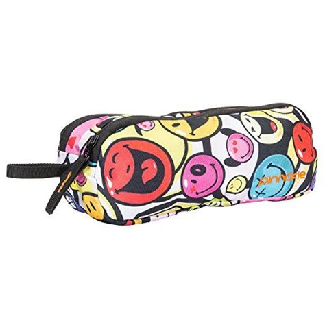 Pinnakle Dual Compartment Pencil Pouch - Smiley (OS) : Amazon.in: Fashion