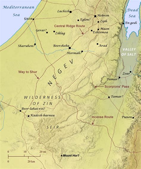 Negev Desert Map Bepoethic