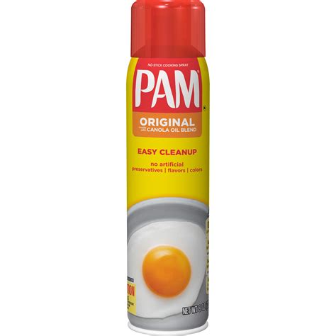 PAM Original Cooking Spray, Canola Oil Nonstick Cooking & Baking Spray ...