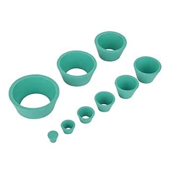 9Pcs Rubber Filter Adapter Cones Stopper Buchner Funnel Flask ...