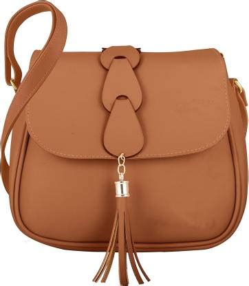 Tan Sling Bag Women's & Girls' Sling Bag (Ta Price in India - Buy Tan ...