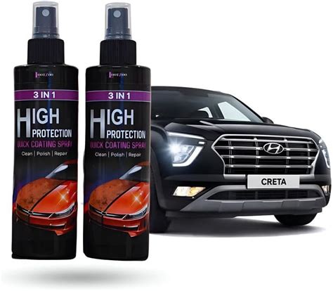 Lootzoo 3-in-1 High Protection Quick Car Coating Spray, Car Scratch ...
