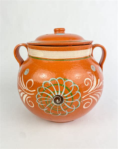 Mexican Cookware Mexican Clay Pot Olla 3 Liter Pot Libre De Plomo Clay ...