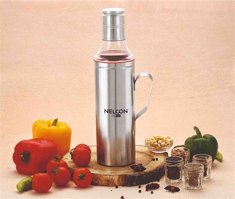 Nelcon cooking oil dispenser for kitchen with handle, 1000ml