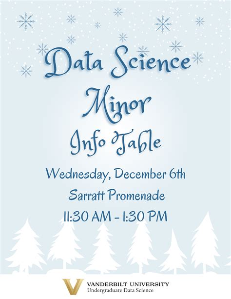 Stop by our table to learn more about the Data Science minor and enter ...