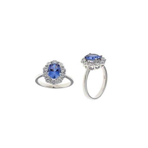 Relojeria Esparza - 136S0344 Salvatore Plata Anillo Crown Rodio Ovalo ...