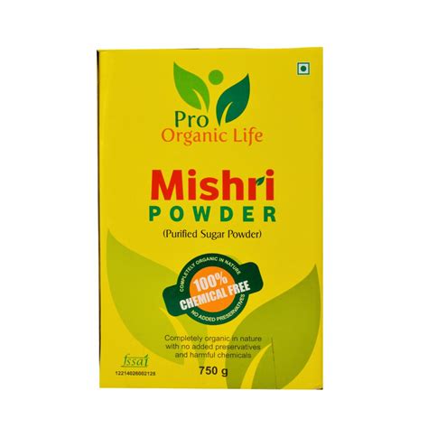 Pro Organic Life Mishri Powder 750g- Rock Candy Powder | Desi Khand ...