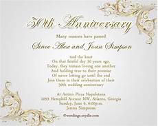 Wedding Anniversary Invite Wording by 50th Wedding Anniversary Invitation Wording Wedding Anniversary Invite Wording