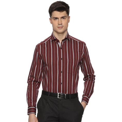 Buy Striped Shirt Men Online | Full Sleeve Stripes Shirts