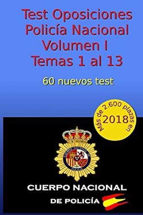 Buy Test Oposiciones Policía Nacional I/ Test National Police I ...