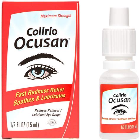Buy Colirio Ocusan Lubricating Redness Reliever Sterile Eye Drops 15 ml ...