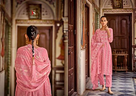 Deepsy Zulfat Catalog Party Wear Embroidery Dress Materials
